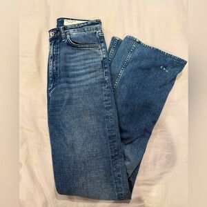 Rag & Bone Featherlight Straight/Wide Leg Jeans